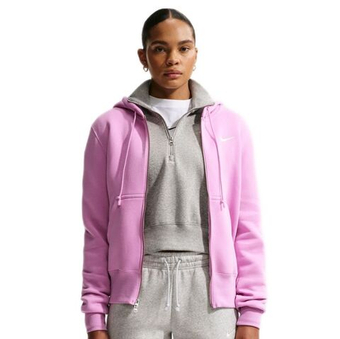 Женская Кофта теннисная Nike Sportswear Phoenix Fleece - light magenta/sail