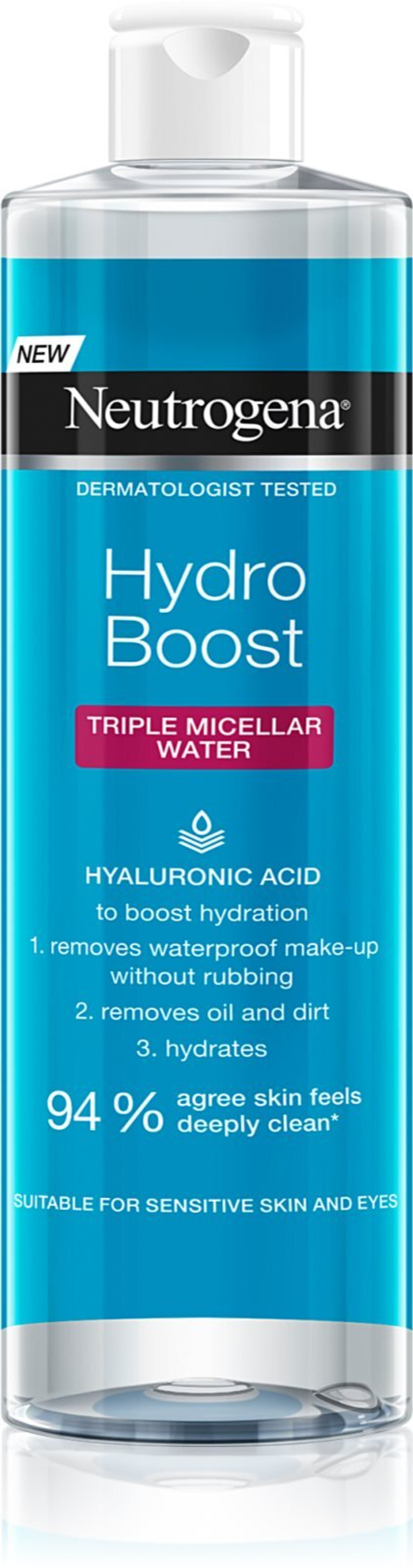 Neutrogena Hydro Boost  Face - Мицеллярная вода 3в1 с увлажняющим эффектом. /   400  ml  / GTIN 3574661450940