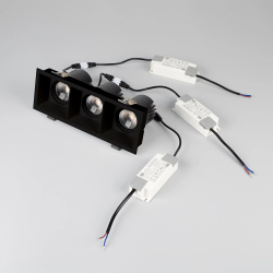 Светильник MS-FLOW-BUILT-S230x85-3x6W Day4000 (BK, 38 deg, 230V) (Arlight, IP20 Металл, 5 лет) 061269