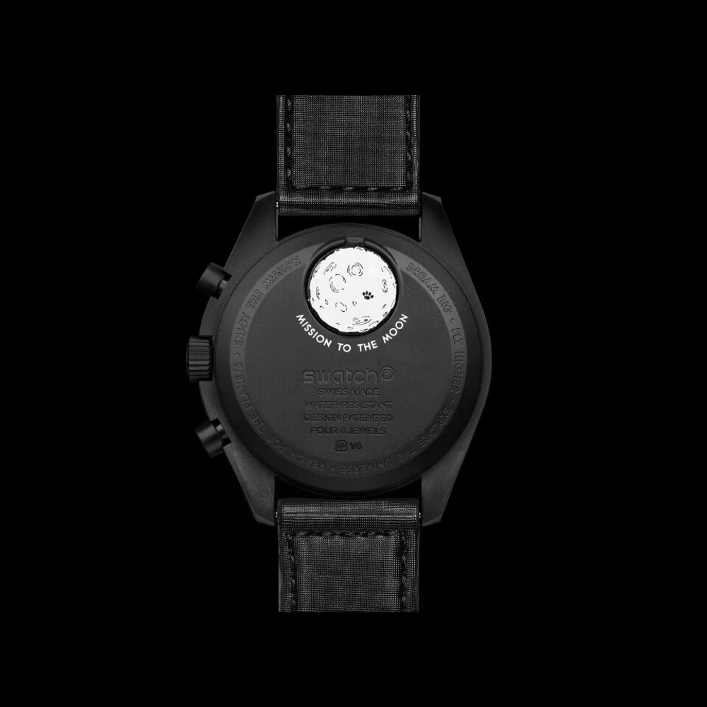 SWATCH Men 42mm Black Watch SO33B700