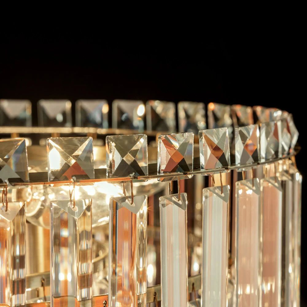 Citilux Фонда CL303193 Люстра хрустальная подвесная Бронза