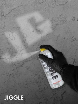 Аэрозольная краска для граффити в баллончике JIGGLE PRO суперматовая, 520 мл, CHROME SILVER / Хром серебро - 2 шт