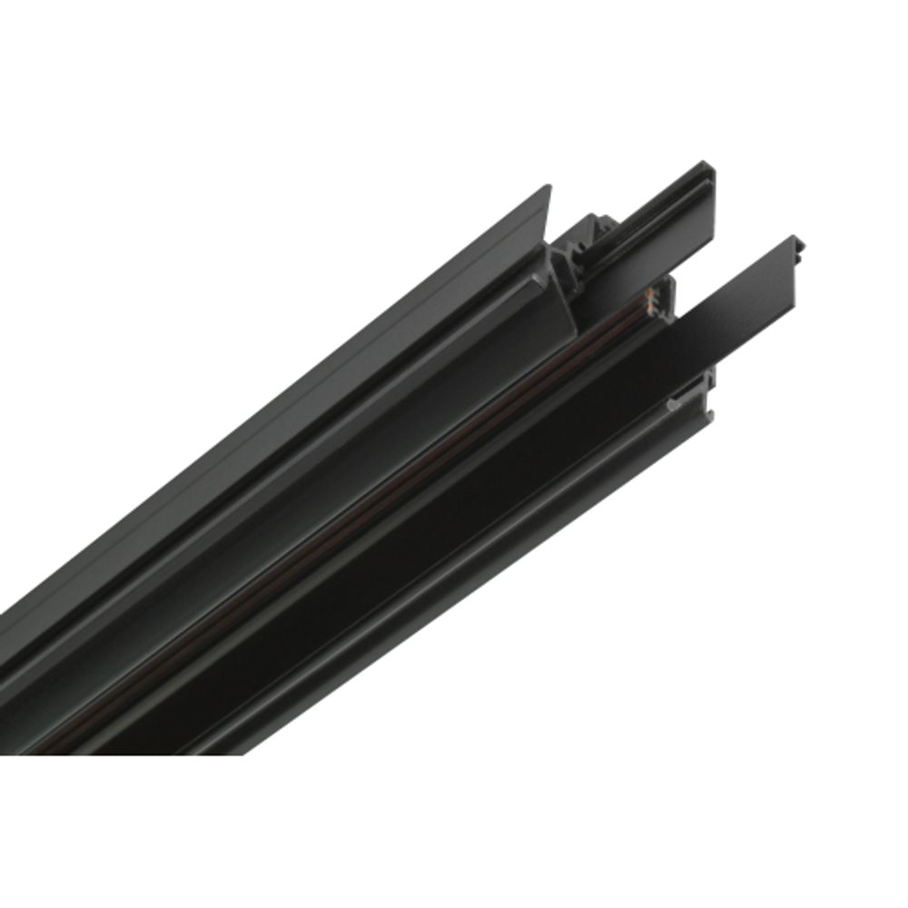 Магнитный трековый шинопровод ЭРА TRM-PC20-200 BK встраиваемый для натяжных потолков 2м черный | Магнитный шинопровод и аксессуары