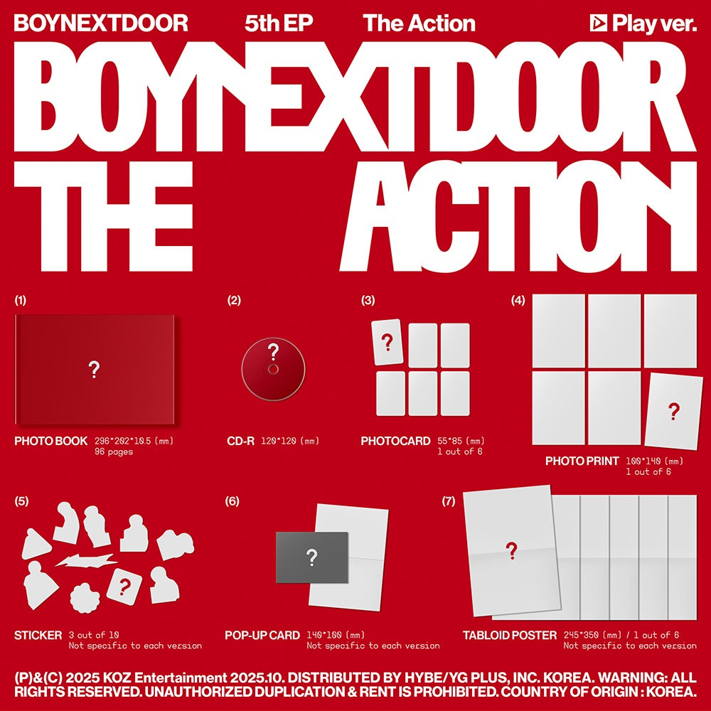Альбом BOYNEXTDOOR - 5th EP The Action (Apple music)
