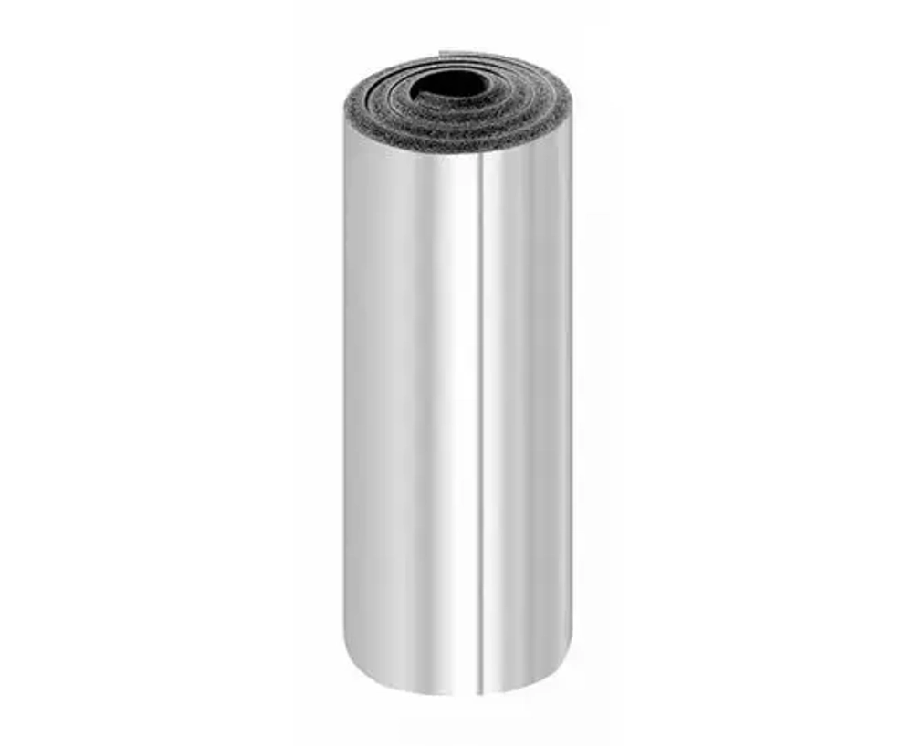 Рулон K-FLEX 06x1000-30 ST AD ALU (каучук) толщина 6мм, ширина 1м, в рулоне 30кв.м, самоклеящаяся