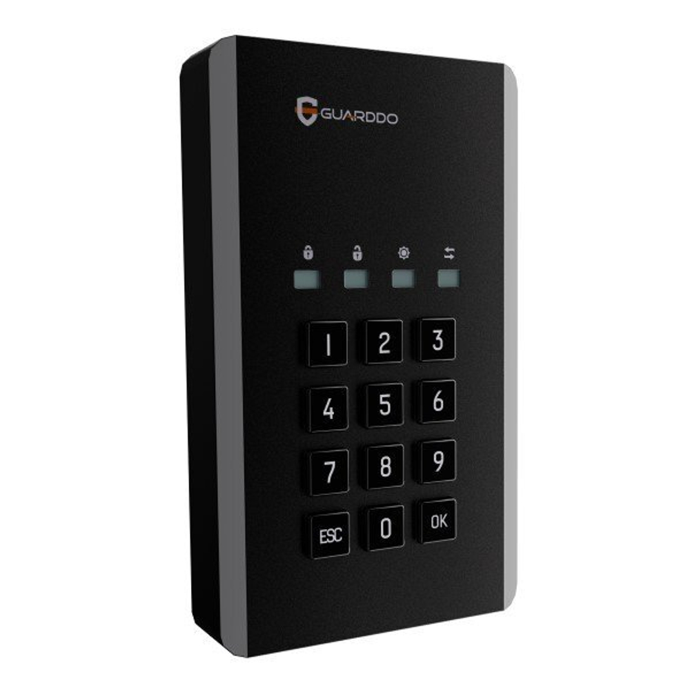 Защищенный внешний диск с ПИН-кодом GuardDo DT