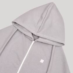 Zip-Up Hoodie LOGO Opal Grey