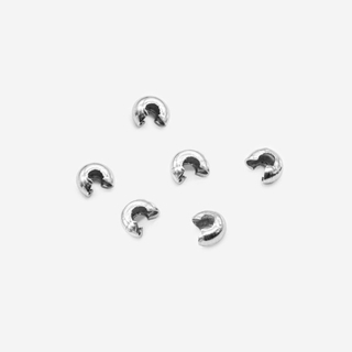 Укрывная (обжимная) бусина, 4мм, сталь без покрытия