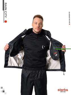 Дождевик Rain City STARKS Чёрный