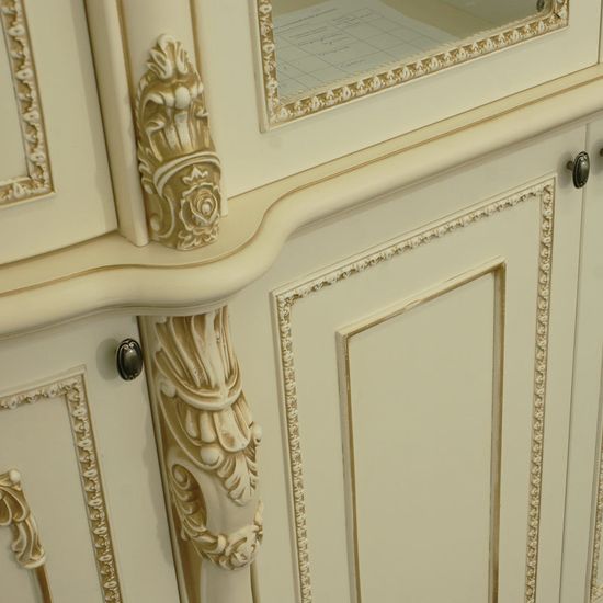 Шкаф-витрина ДЖОКОНДА крем глянец 1,9