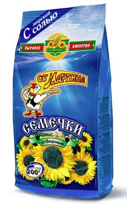 Семечки "От Мартина" отборные 200г. С морской солью