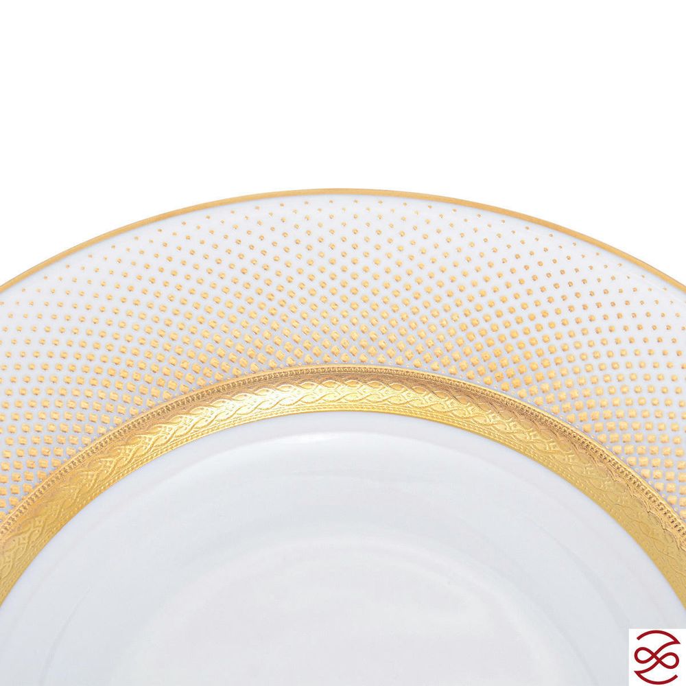 Набор глубоких тарелок 22,5 см Rio white gold (6 шт)