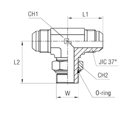 Штуцер FRTA JIC 7/16" UNF7/16"