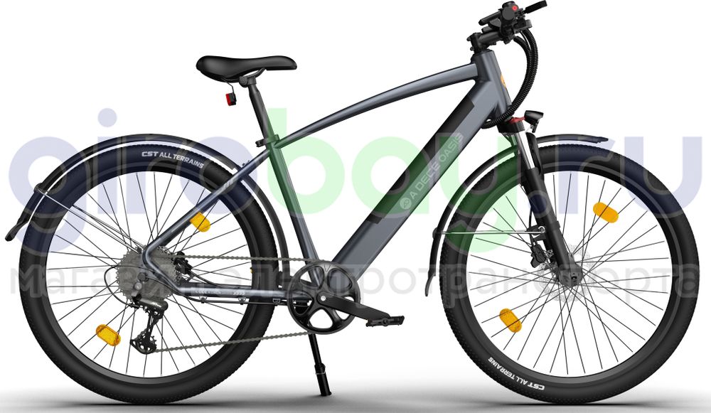 Электровелосипед ADO DECE 300C (36V/10,4Ah) - Серый фото №4