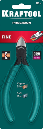 KRAFTOOL Kraft Mini чистый рез 115 мм, Прецизионные бокорезы (220017-6-11)