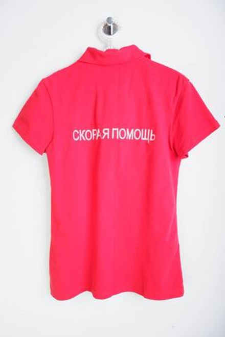 Футболка-поло практичная, визуально 46 размер