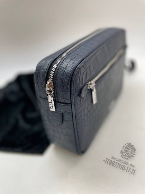 Клатч мужской из кожи крокодила Zilli