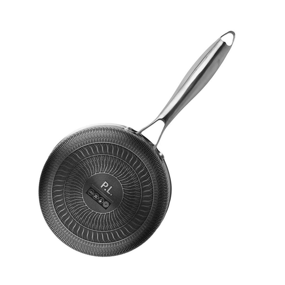 Сотейник 2 л с крышкой 18/16*14,5 см New Kitchen Honeycombs нерж. с антиприг. покр. ИНДУКЦИЯ