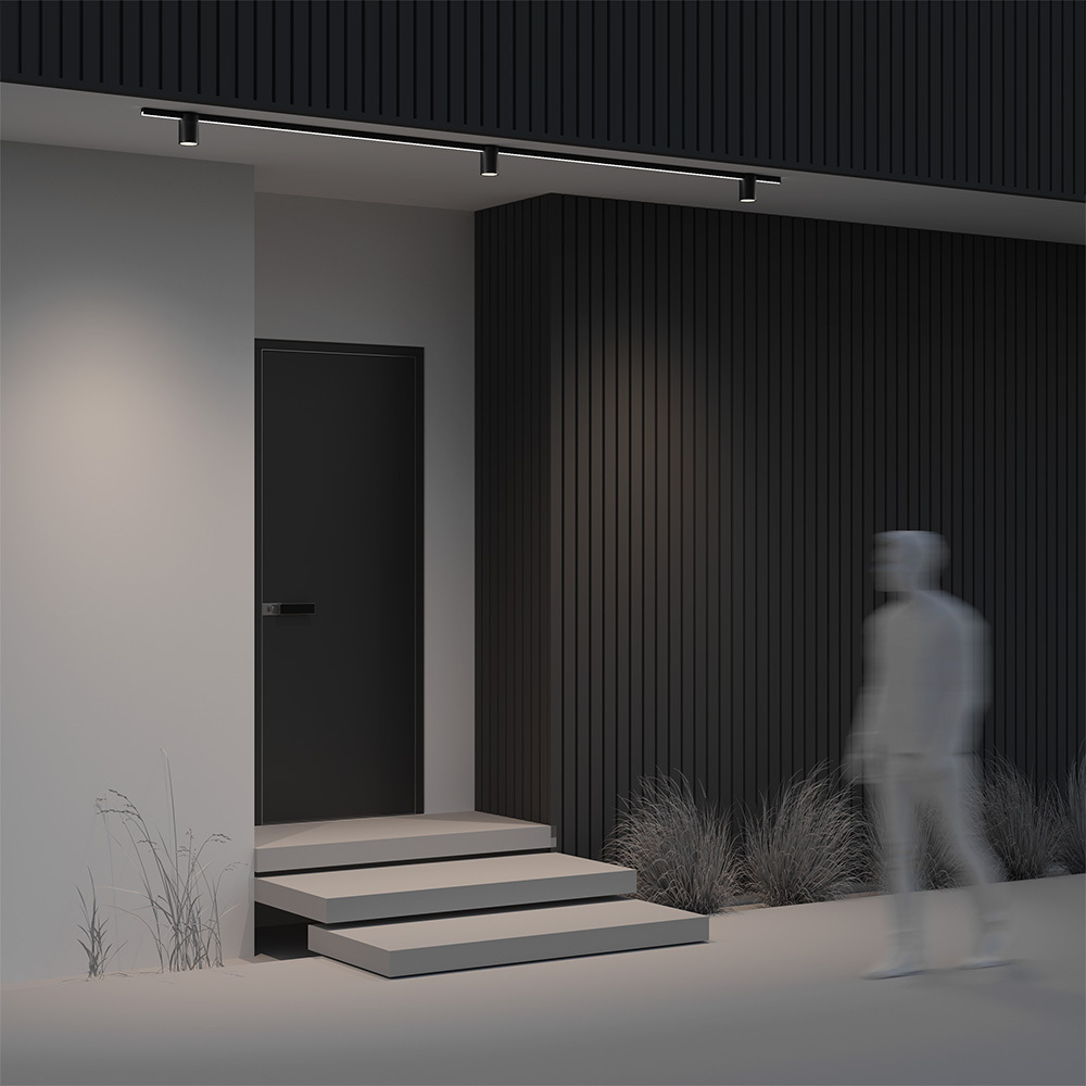 Уличный магнитный трековый светильник Maytoni ELASITY IP Alfa O-TR01-2-S-16WB3K