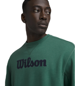 Мужская кофта теннисная Wilson Parkside Crew - field green