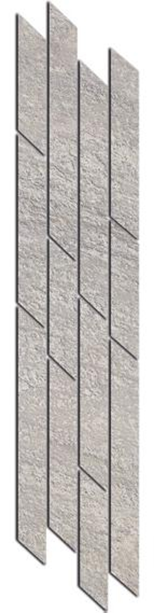 Kerama Marazzi Бордюр Гренель серый мозаичный 46,5х9,8х11