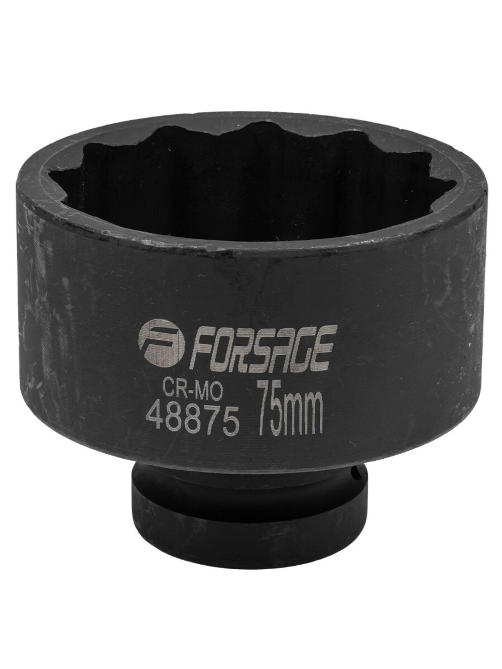 Головка ударная 1'', 75мм (12гр.) Forsage F-48875