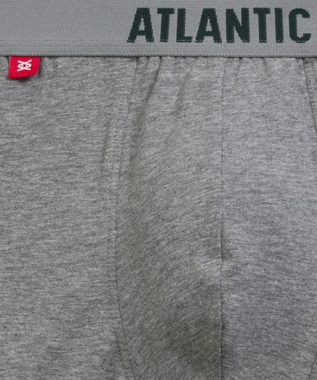 Трусы мужские боксеры (5шт), Atlantic 5SMH-004, каберне + серый меланж + изумрудный + черный + темно-голубой