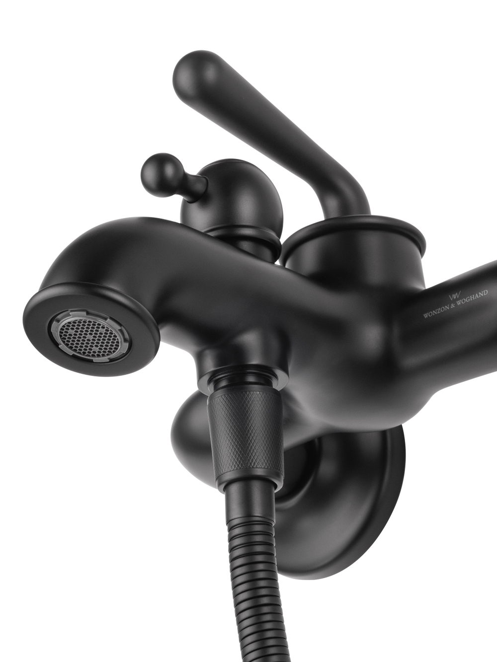 Смеситель для ванны с душем WONZON & WOGHAND STEAM, Черный матовый (WW-88639008-MB)
