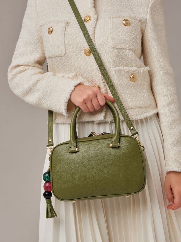 Кожаная сумка Hawaii DBR 31216 зеленая водоросль