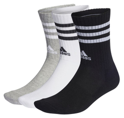 Теннисные носки Adidas 3-Stripes Cushioned Crew Socks 3P - разноцветный