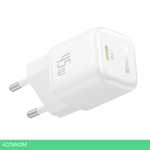 Сетевое зарядное устройство Baseus PicoGo 45W EU Moon White (P10176800213-00)