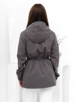 Ветровка с капюшоном удлиненная