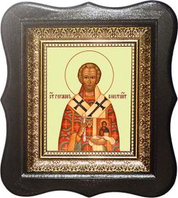 Герман Константинопольский святитель. Икона  на холсте.