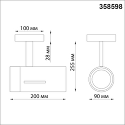 358598 OVER NT21 375 белый Светильник накладной светодиодный IP20 LED 4000K 30W 175-245V DEP