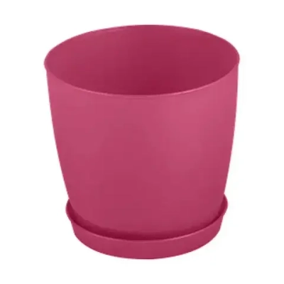 Кашпо Фиоре круглое 8 л вишневый 216х202мм