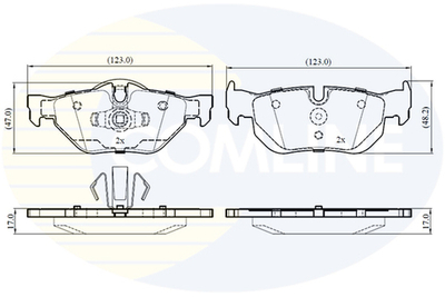 COMLINE - CBP02787-CML - Brake Pad Set, disc brake
