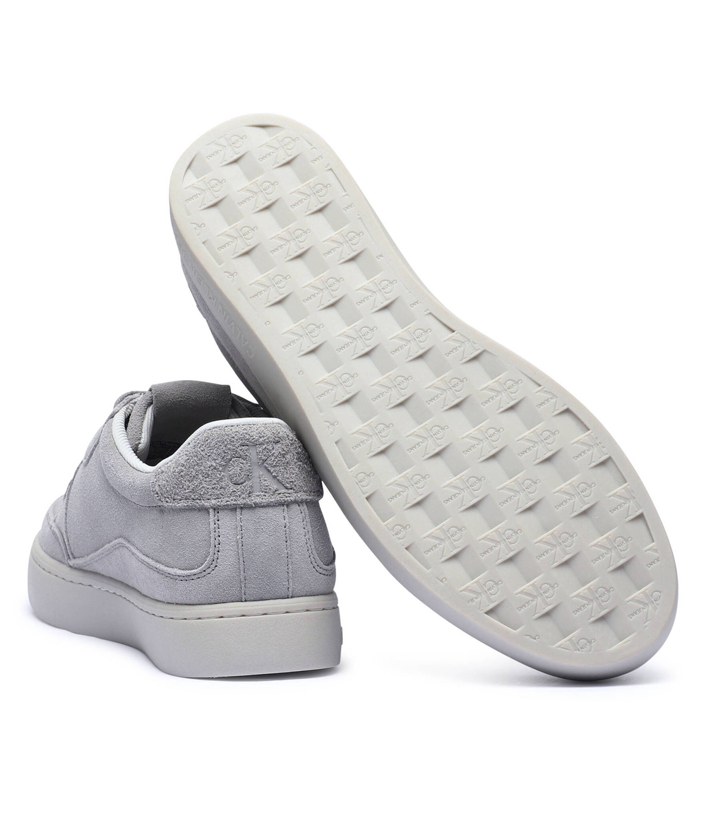 Кожаные кроссовки Calvin Klein Jeans - серый(YM0YM01094)