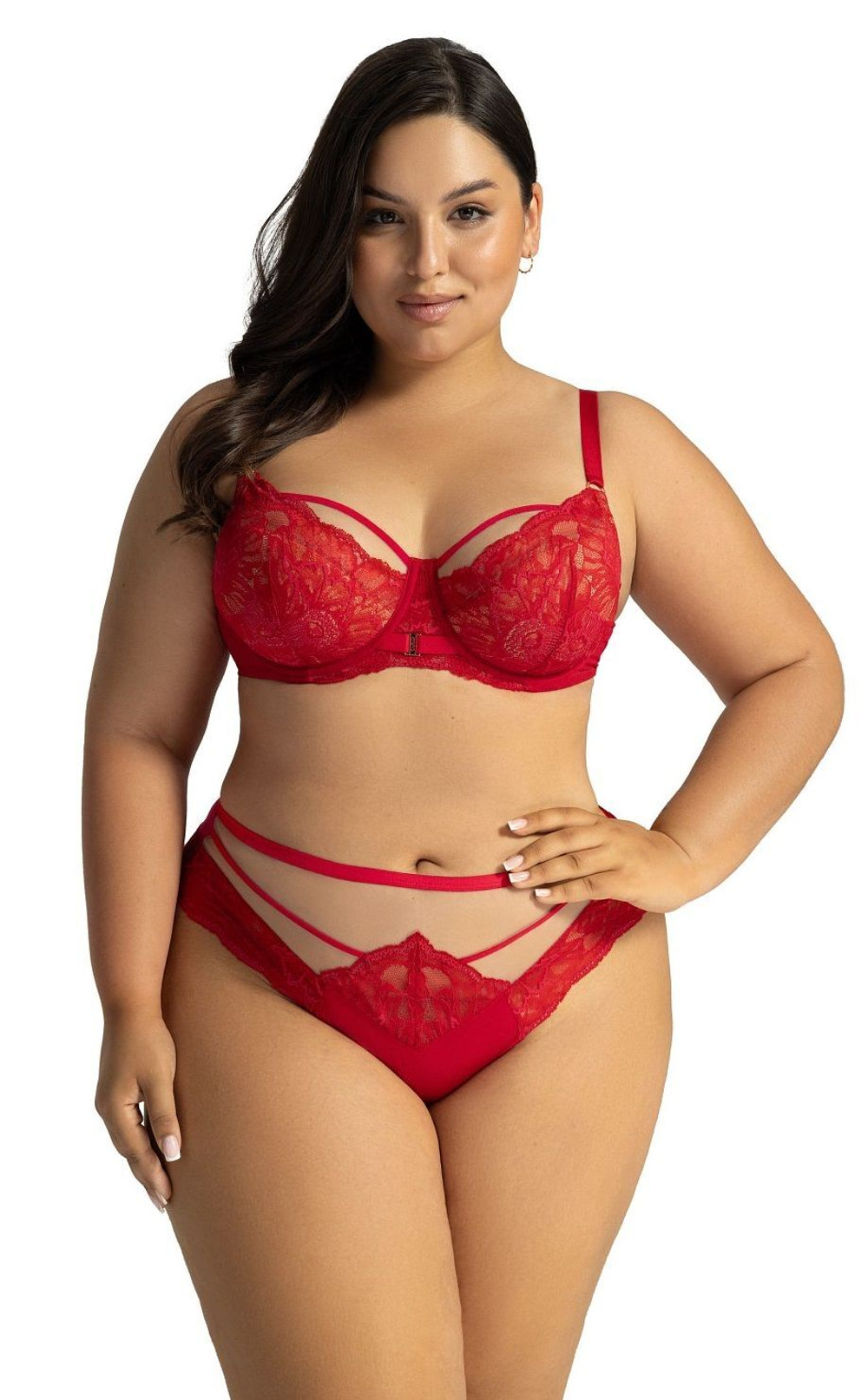 Красный бюстгальтер с шитыми чашками Grace (Размер: 85C) (Цвет: красный)