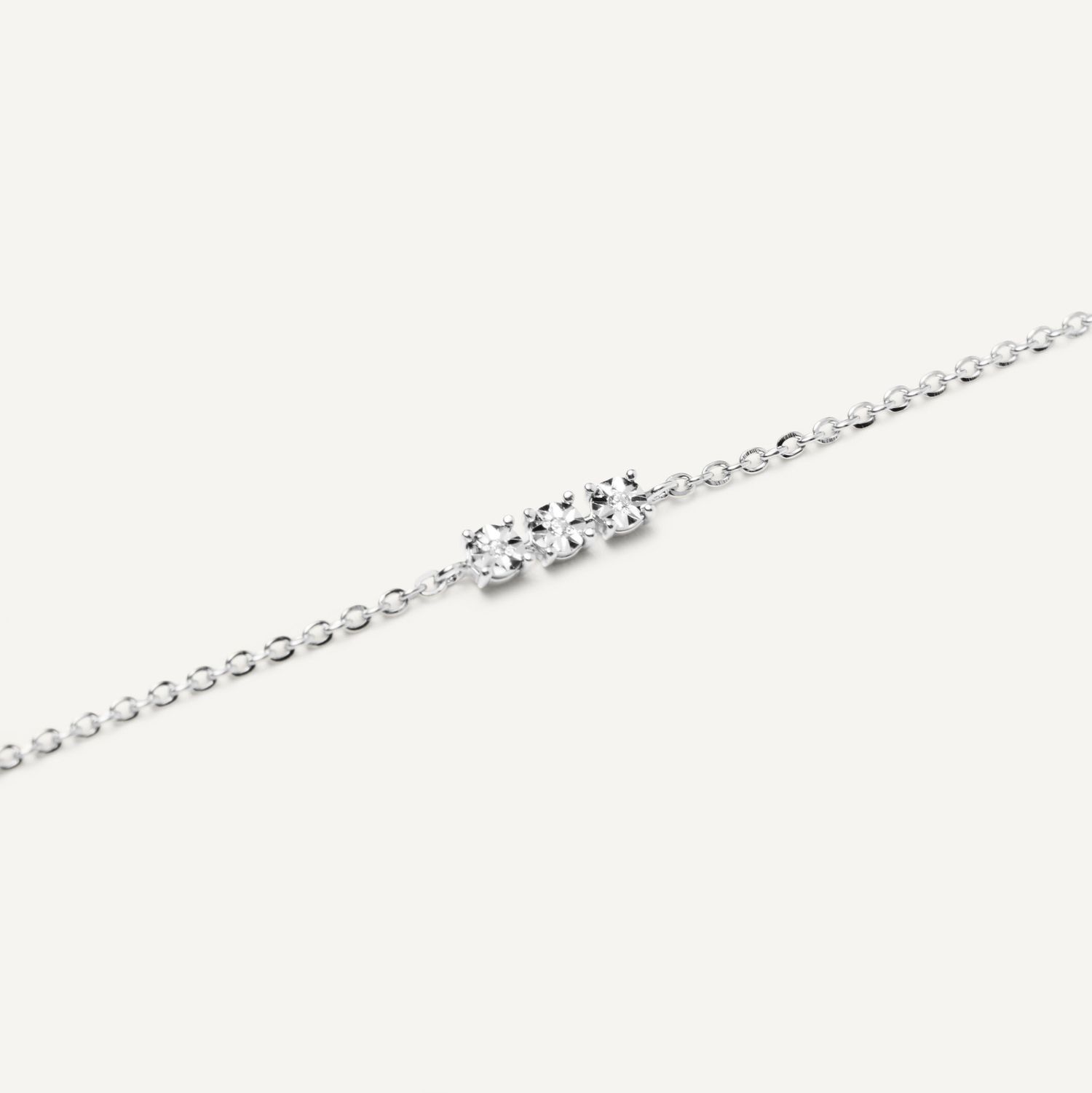 Браслет Three Stones Bracelet Silver