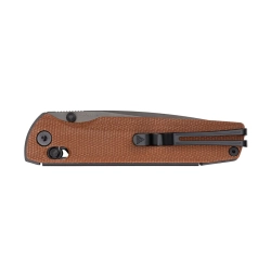 Нож складной SRM 258L-MN2 Terrier Black (140Cr Laminated, Brown Micarta)