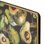 Тетрадь А5 (168х208мм) 80л сшивка, клетка, кожзам, срез фольга, BRAUBERG VISTA, Avocado, 403919