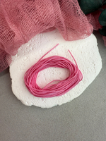 Шнур для плетения браслетов 0,8 мм, Розовая камелия (5 м)