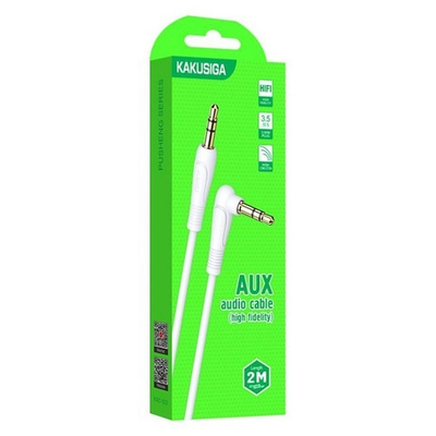 Аудиокабель AUX Kakusiga KSC-522 белый 2 м