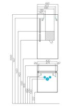 Тумба с раковиной AQUATON Эклипс М левая + Эрис 46