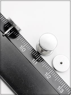 Имитация плаг для пирсинга ушей. Диаметр 10 мм. Медицинская сталь