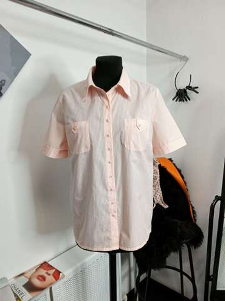 Рубашка в полоску стрейч. Торговая марка QUELLE.Размер 48/50.