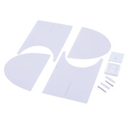 UDG-M30A UVCB WHITE Рециркулятор закрытого типа с бактерицидной лампой T8. Настенный. Без озонирования. 253.7 нм. Корпус белый. ТМ Uniel