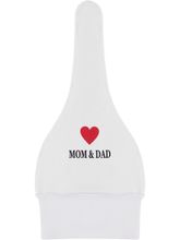 Шапочка с принтом &quot;I Love Mom and Dad&quot;