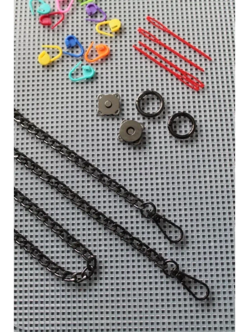 набор для сумки пластиковая канва и фурнитура