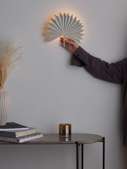 Светильник настенный Palm Leaf, 30х24 см, белый